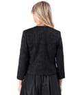 Sacou elegant din brocart elastic cu motive florale