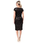 Rochie din catifea elastica imprimata