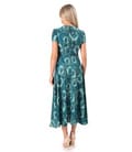 Rochie midi eleganta din viscoza imprimata