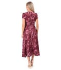 Rochie midi eleganta din viscoza imprimata