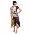 Rochie midi eleganta din viscoza imprimata