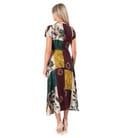 Rochie midi eleganta din viscoza imprimata