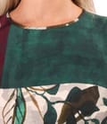 Rochie midi eleganta din viscoza imprimata