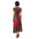 Rochie midi eleganta din viscoza imprimata