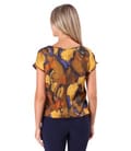Bluza lejera din satin de viscoza imprimata