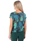 Bluza lejera din satin de viscoza imprimata