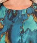 Rochie midi eleganta din satin de viscoza imprimata