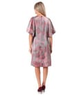Rochie de seara din organza plina de viscoza cu efect metalizat