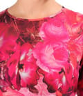 Rochie eleganta din viscoza imprimata cu motive florale