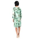 Rochie lejera din viscoza cu matase naturala imprimata cu motive florale