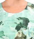 Rochie lejera din viscoza cu matase naturala imprimata cu motive florale