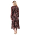 Rochie midi din voal imprimat cu motive paisley