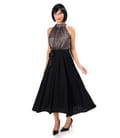 Rochie de seara cu bust din paiete si margele