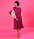 Rochie midi din satin elastic uni
