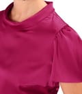Rochie midi din satin elastic uni