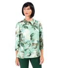 Bluza eleganta din viscoza cu matase naturala imprimata cu motive florale