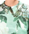 Bluza eleganta din viscoza cu matase naturala imprimata cu motive florale