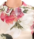 Bluza eleganta din viscoza cu matase naturala imprimata cu motive florale