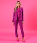 Pantaloni pana din stofa elastica cu viscoza si tencel