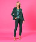Pantaloni pana din stofa elastica cu viscoza si tencel