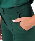 Pantaloni pana din stofa elastica cu viscoza si tencel