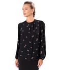 Bluza eleganta din viscoza imprimata cu motive geometrice