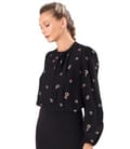 Bluza eleganta din viscoza imprimata cu motive geometrice