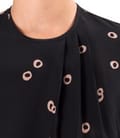 Bluza eleganta din viscoza imprimata cu motive geometrice