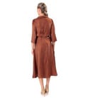 Rochie midi din tesatura satinata