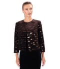Bolero din catifea elastica cu paiete