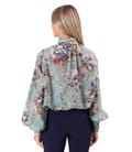 Bluza eleganta din Tencel imprimat cu motive florale