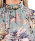 Bluza eleganta din Tencel imprimat cu motive florale