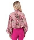 Bluza eleganta din Tencel imprimat cu motive florale