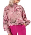 Bluza eleganta din Tencel imprimat cu motive florale