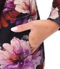 Rochie eleganta din jerse elastic gros imprimat cu motive florale