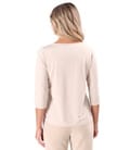 Bluza din jerse elastic uni cu snur in partea de jos