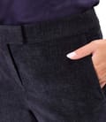 Pantaloni drepti din stofa groasa cu lycra si viscoza
