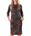Rochie eleganta din stofa elastica cu fir de lurex