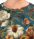 Bluza din jerse elastic de viscoza imprimat cu motive florale