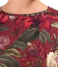 Bluza din jerse elastic de viscoza imprimat cu motive florale