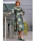 Rochie midi eleganta din viscoza cu matase naturala