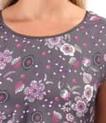 Bluza lejera cu fata imprimata cu motive florale