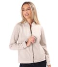 Hanorac tip bomber cu fermoar si textura in spic
