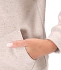 Hanorac tip bomber cu fermoar si textura in spic