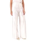 Pantaloni largi din tesatura cu aspect satinat
