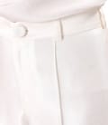 Pantaloni largi din tesatura cu aspect satinat