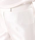 Pantaloni pana din tesatura cu aspect satinat