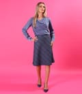 Bluza eleganta cu decolteu drapat si maneci lungi
