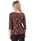 Bluza din jerse elastic de viscoza imprimat