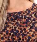 Bluza din jerse elastic de viscoza imprimat